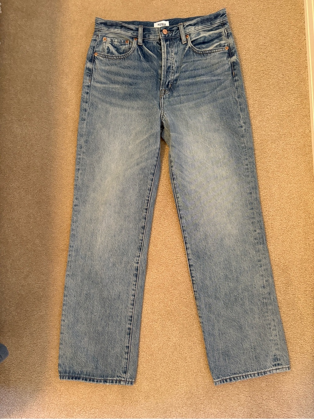 Pistols Cassie Super High Rise Straight leg Jean